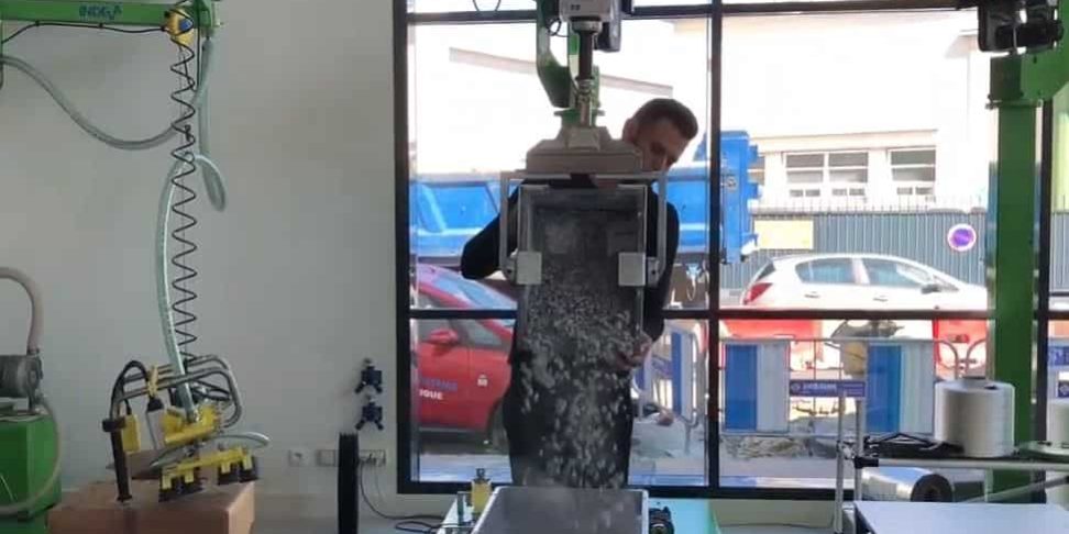 pinza meccanica pinza meccanica con rotazione per cassette