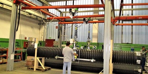 manipolatore a rotaia per tubi grandi e pesanti manipolatore a rotaia per tubi grandi e pesanti