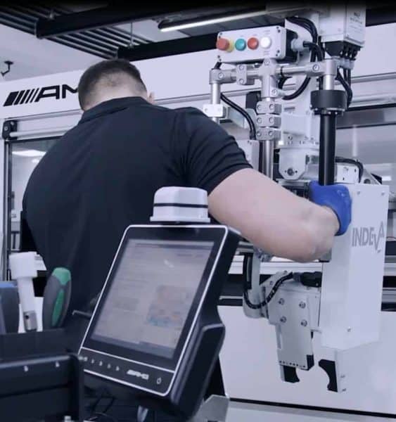 intelligent device for handling  parts in a car factory- AMG